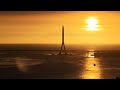 淡江大橋夕陽即時高空俯拍畫面07.06台灣最新地標！世界第一單塔斜張橋 The world's longest single-tower, asymmetric cable-stayed bridge