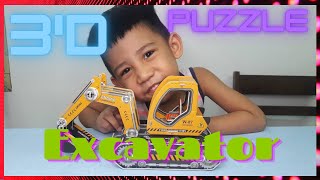 EXCAVATOR 3D PUZZLE AND TOY REVIEW