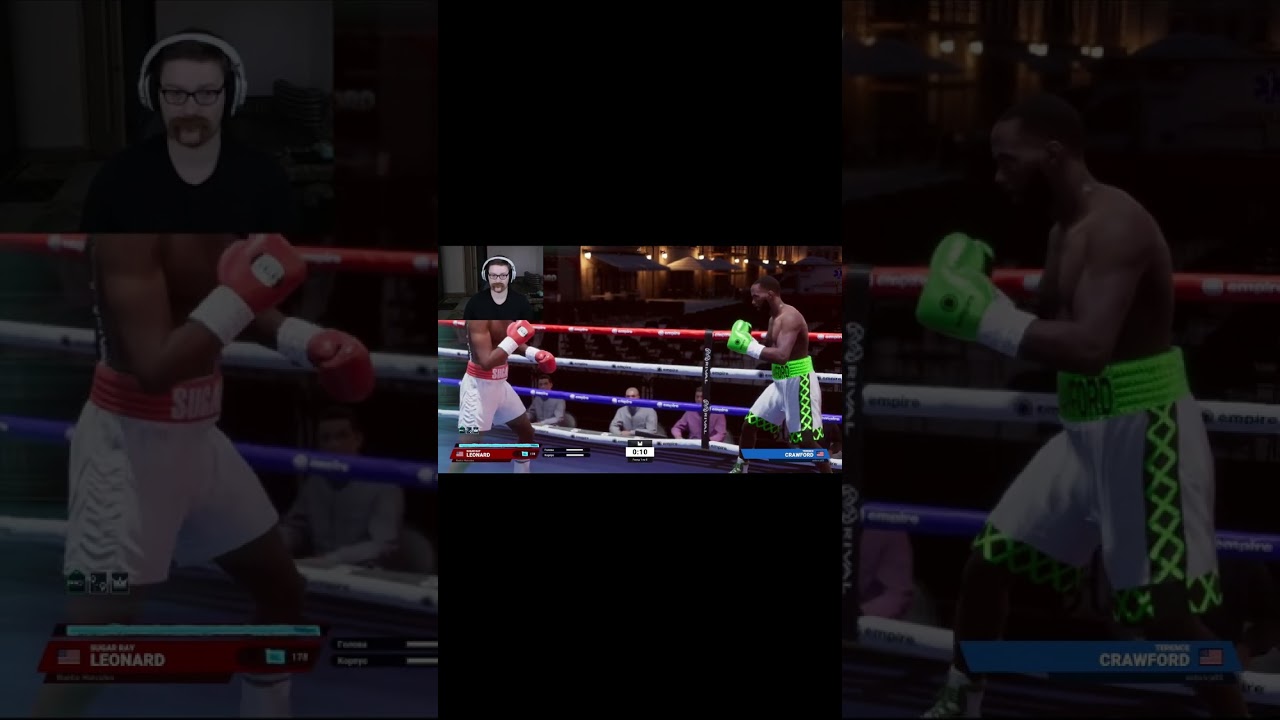 Undisputed boxing. KNOCKDOWN!!! Sugar Ray Leonard