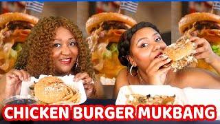ATHENIAN CHICKEN BURGER | APOLIS - CHICAGO'S BEST | MUKBANG