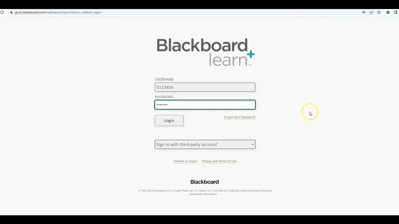 Blackboard Login Instructional Video YouTube