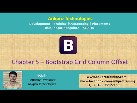 Column Offset Bootstrap Bootstrap Chapter 5 - Bootstrap Grid column offset - YouTube