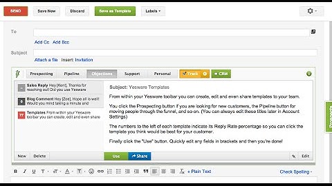 How to Use Yesware Email Templates