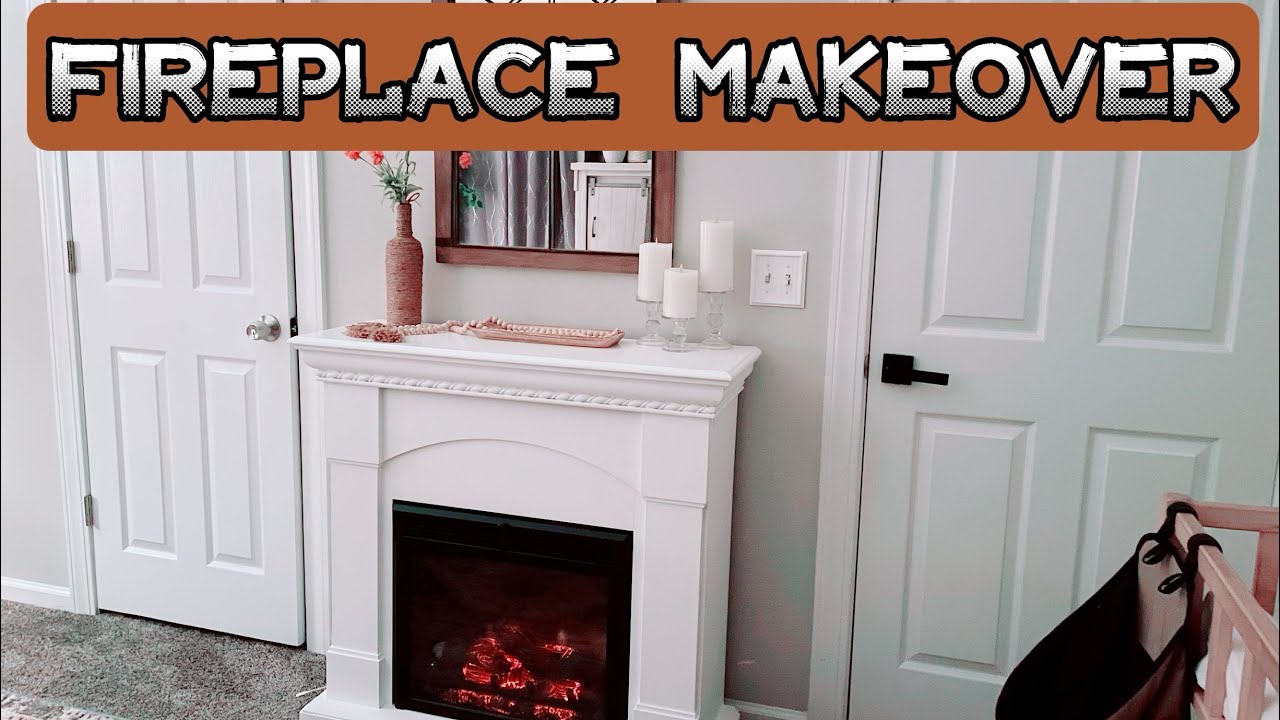 DIY Electric Fireplace Makeover and Decorate YouTube