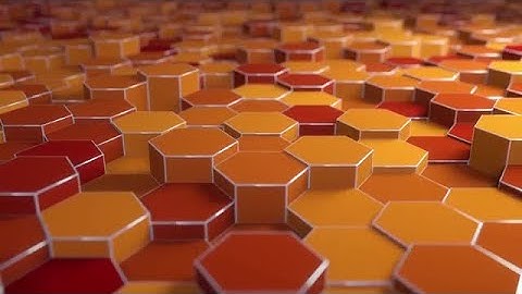 Red Hexagon Background Loopable Stock Motion Graphics