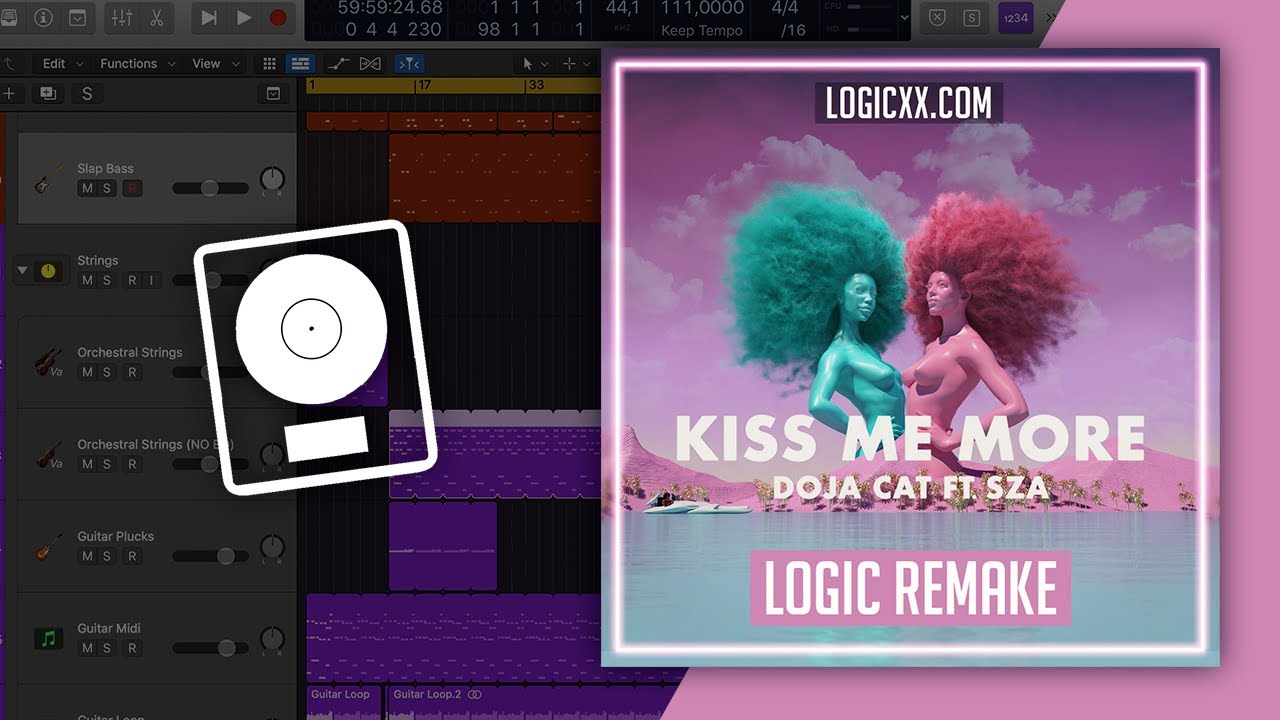 Doja Cat ft SZA Kiss me more Logic Pro Template (Pop)