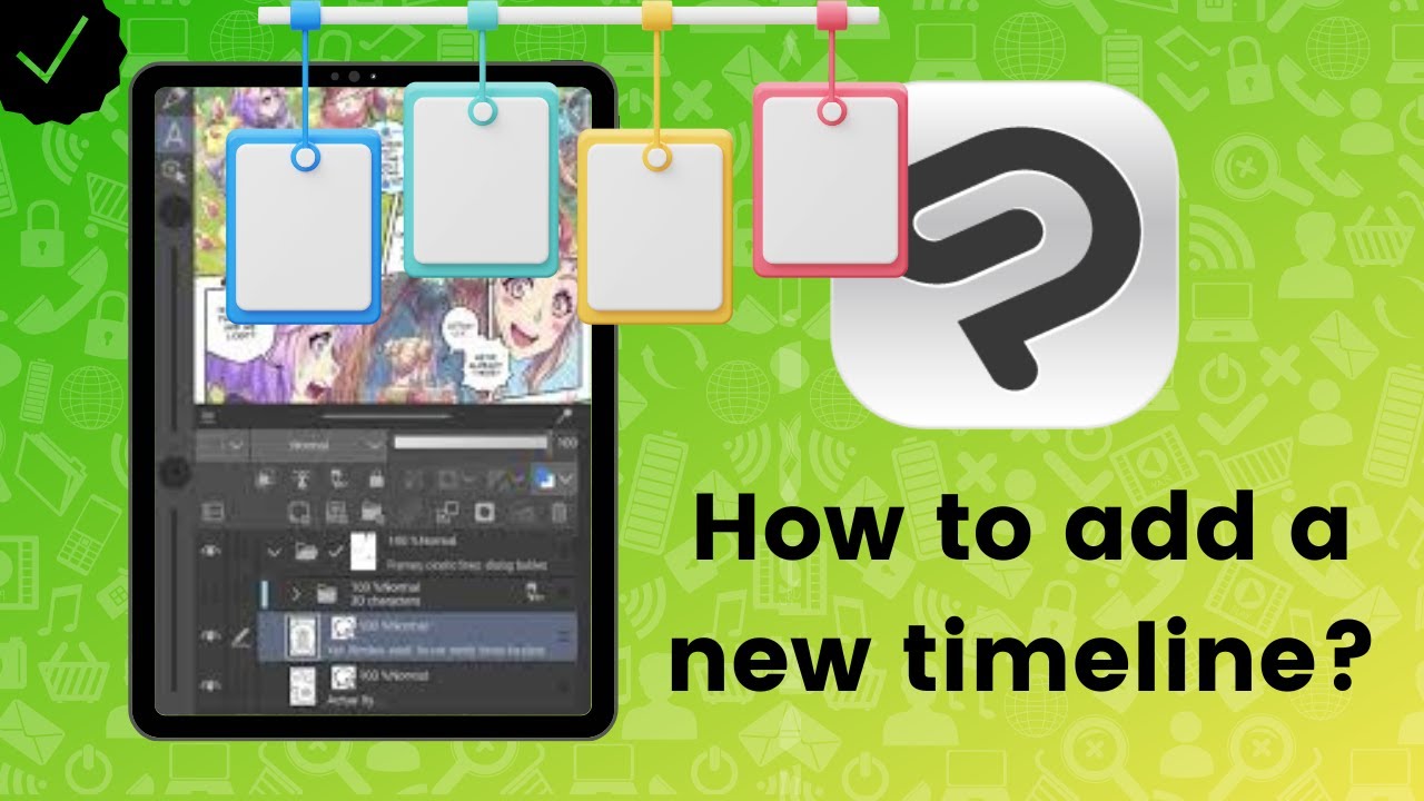 How to add a new timeline to the animation on Clip Studio Paint? - YouTube