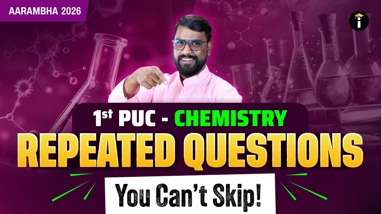 1st PU 2026 Chemistry: Repeated Questions You Can’t Skip
