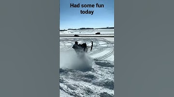 Snowdrift wheelies #polaris #snowmobile #wheelie Thanks @4wheelerwarrior569