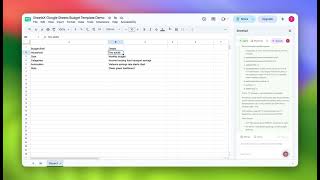 How to Create a Google Sheets Budget Template with AI | SheetsX