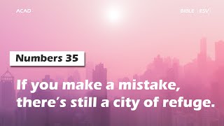 【Numbers 35】If you make a mistake, there’s still a city of refuge.｜ACAD Bible Reading