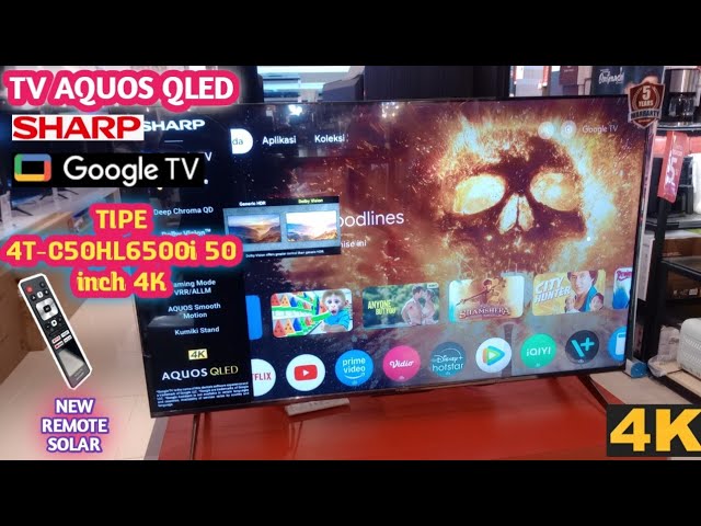 REVIEW TV AQUOS SHARP QLED 4T-C50HL6500i 50 inch 4K QLED GOOGLE TV
