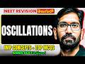 Oscillations One Shot | IMP Concepts + Top MCQs | NEET Physics | Telugu