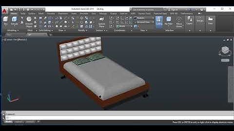 AUTOCAD 3D Pillow tutorial