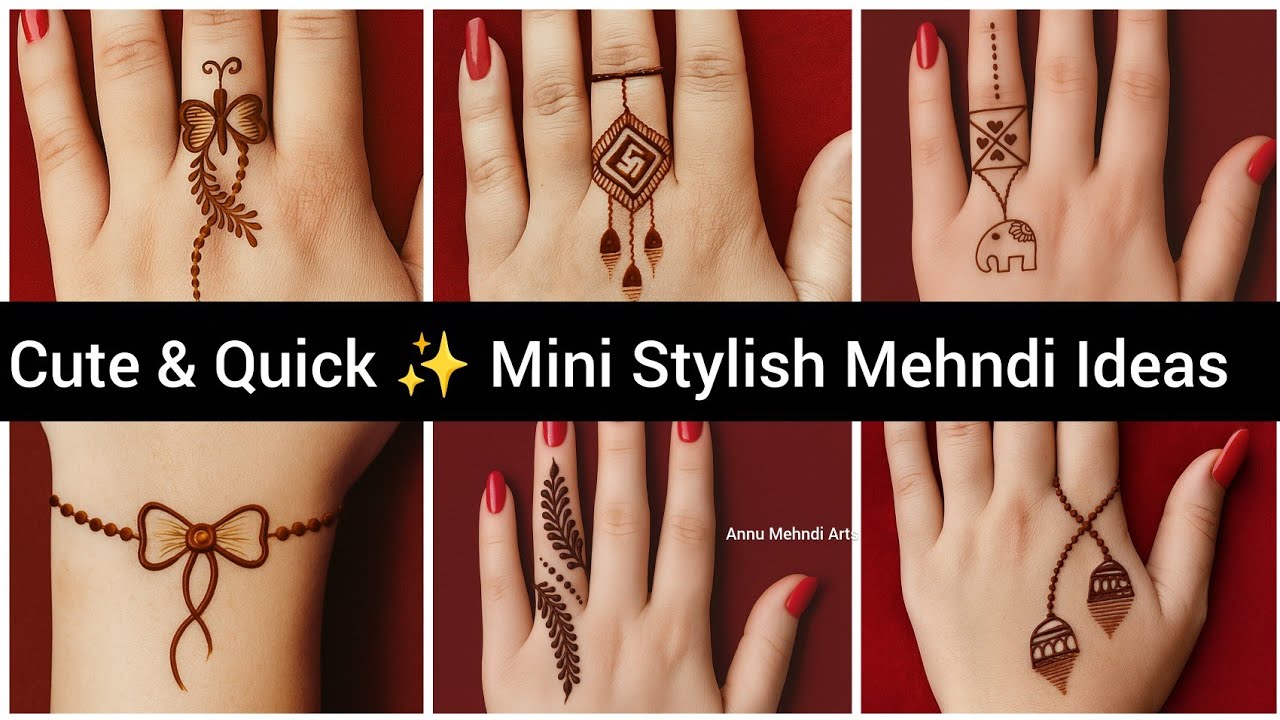 Valentine Special Cute Mini Mehndi Design | Simple mehandi design | Easy Cute Tatto Mehndi 