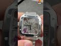 Mechanical hollowed-out Santos #luxurywatches #腕時計 #watch