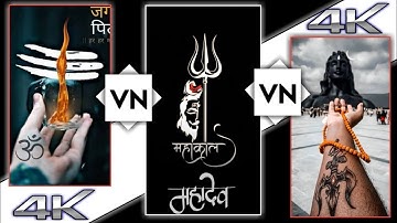 New trending bhagwan Shiv Status editing in VN app || new Shiv bhagwan status for WhatsApp Editing