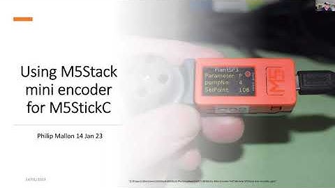 Using M5Stack mini encoder HAT