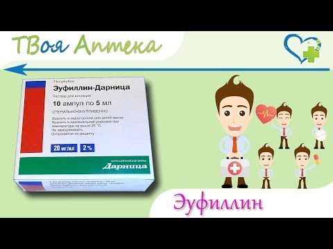 Эуфиллин ампулы - показания (видео инструкция) описание, отзывы - Теофиллин