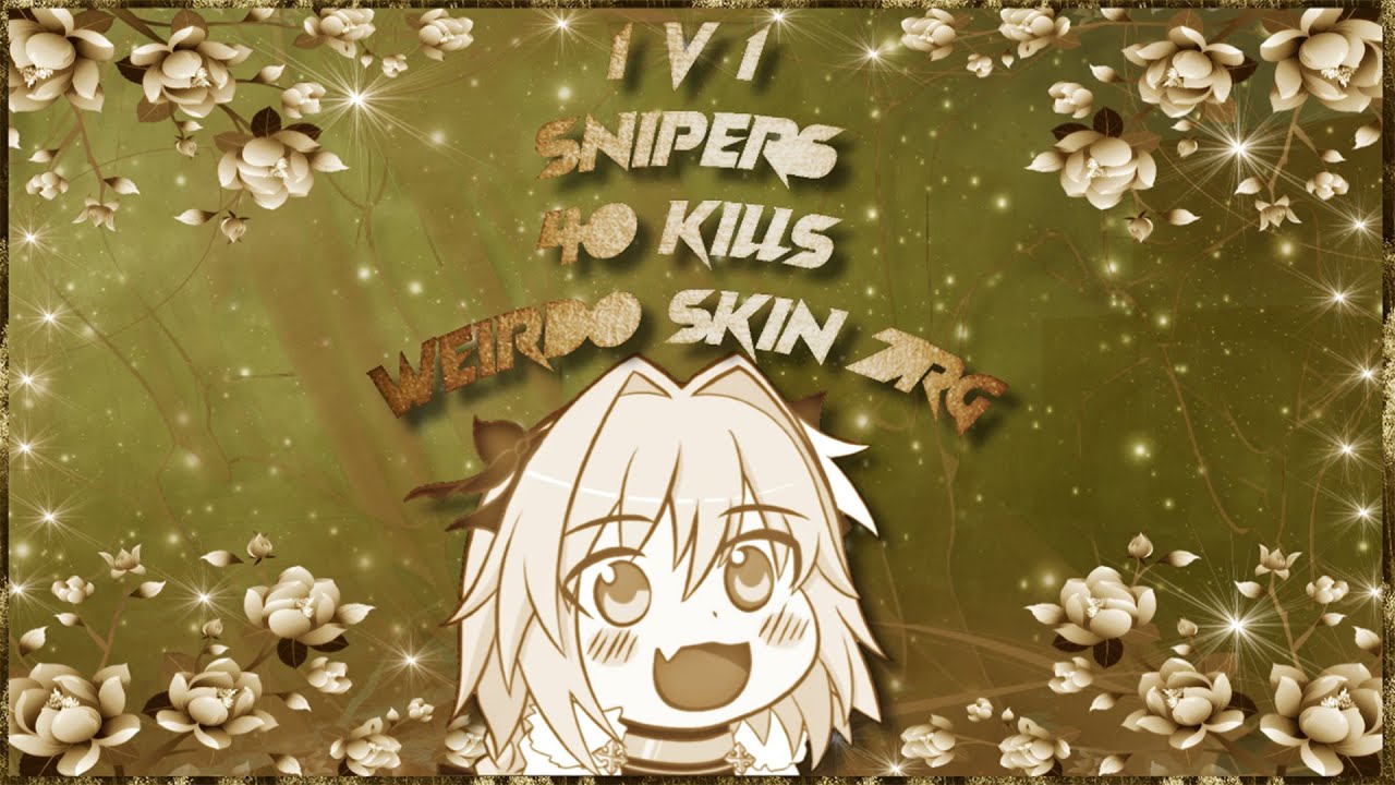 1v1 SNIPER THE MOST WEIRD SKIN SIZE ON ZRG....