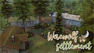 Поселение Оборотней🌙🐺│Строительство│Werewolf Settlement│SpeedBuild│NO CC [The Sims 4]