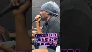 Witness the legendary Chuck Fenda catching a vibe and rehearsing "Time Is Now" Living Fire 🔥