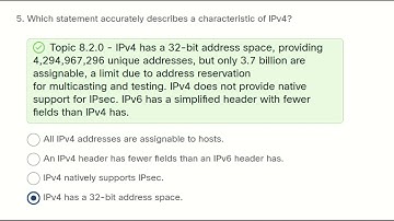 Module Quiz 8.6.2 - Network Layer