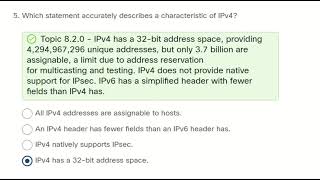 Module Quiz 8.6.2 - Network Layer