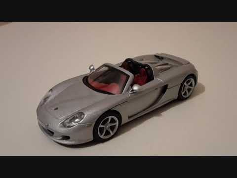 Unboxing and Review of Silver Porsche Carrera GT, Cararama, 1/43