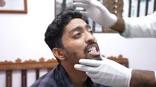 Man Suffering Pain In The Lower Jaw - Pre Surgery Consultation For Genioplasty