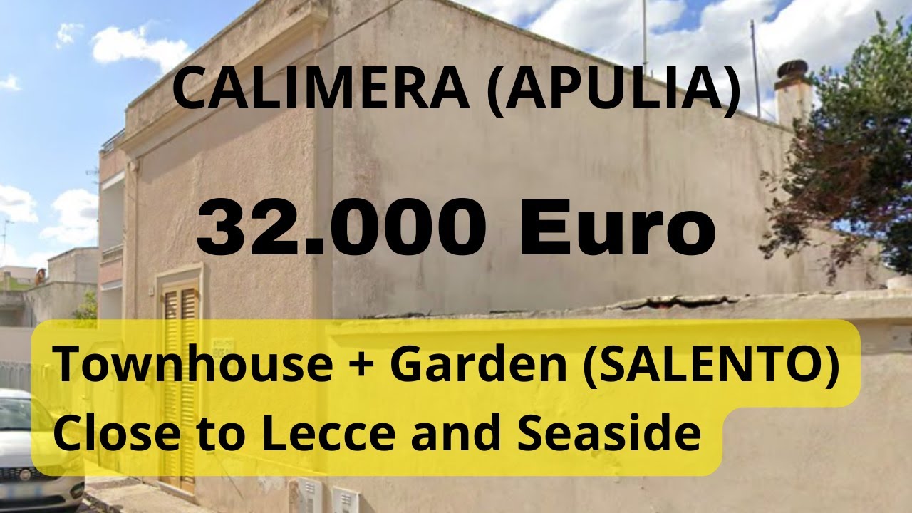 КАЛИМЕРА (ЛЕЧЧЕ) Таунхаус + сад САЛЕНТО 32 000 евро [Рядом с Лечче и морем]
