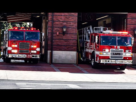 LAFD Light Force 15 Responding