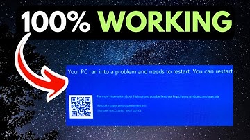 Inaccessible Boot Device   PC Ran Into a Problem and Needs to Restart BSOD FIXED