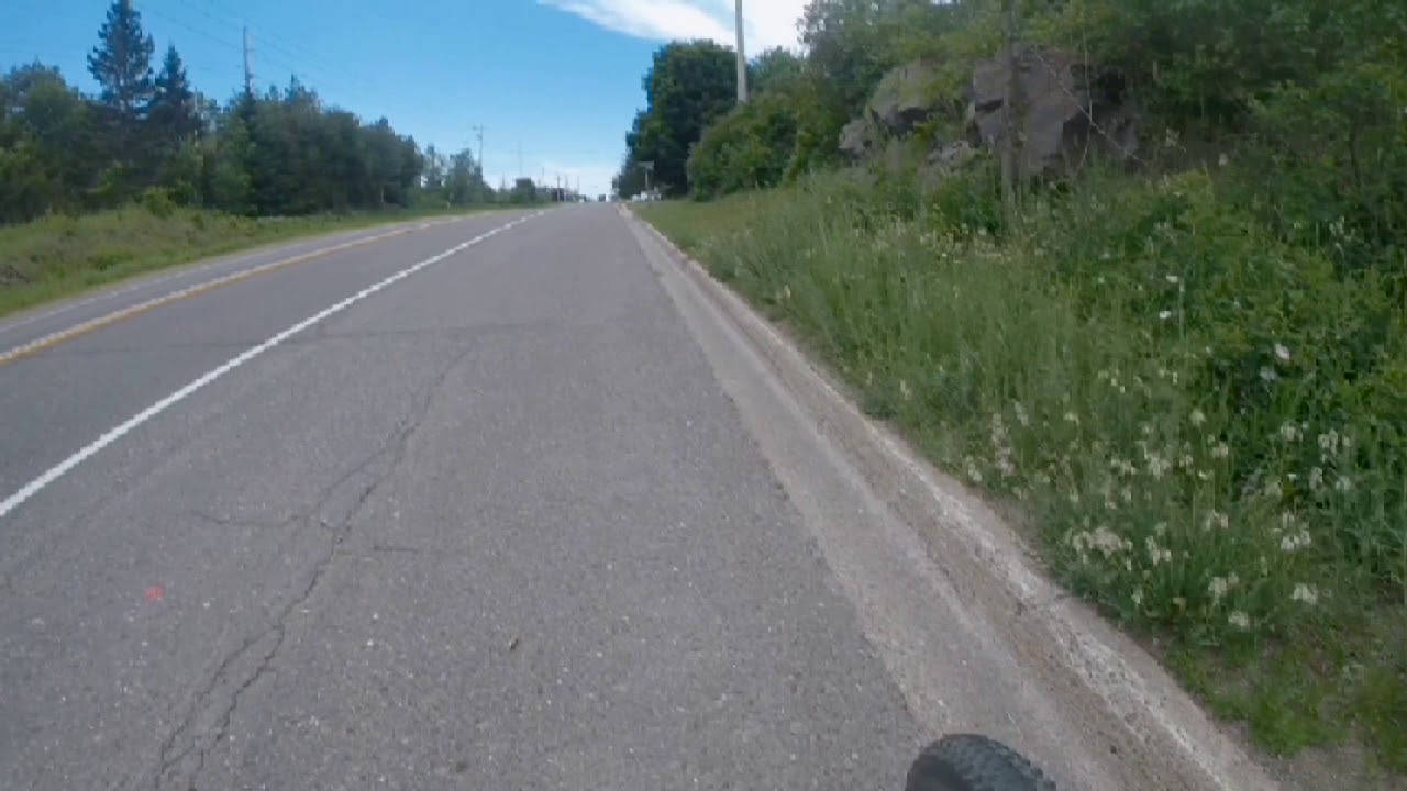 Cycling on Roads south of Houghton Michigan YouTube
