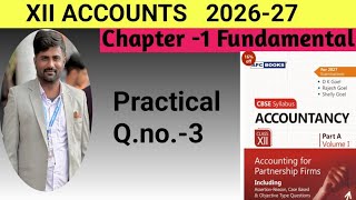 Class 12 | Dk goel | Question no.3 | Chapter 1 Fundamental of partnership