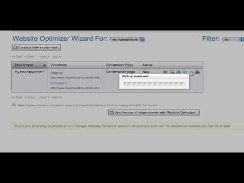 AB Testing with Website Optimizer, Yahoo! Store and Monitus Tools