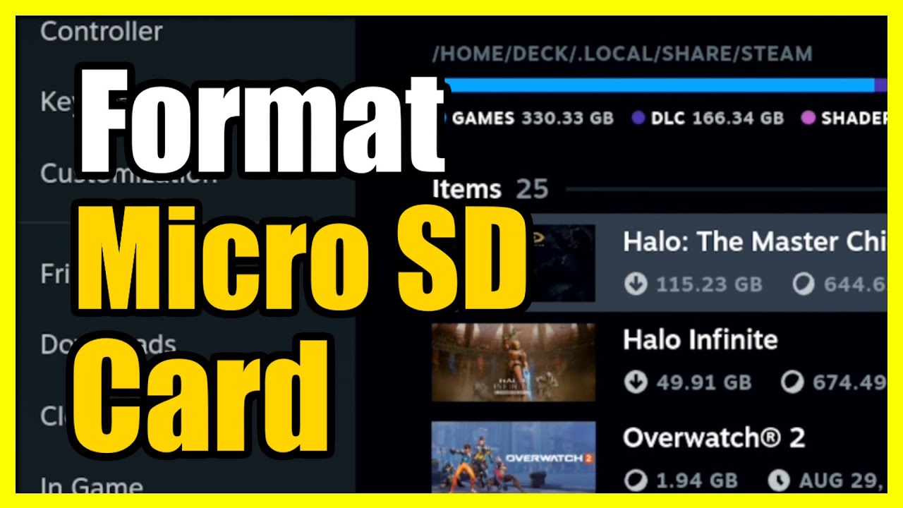 How to Easily format your micro SD card on Steam Deck (Easy Tutorial)
