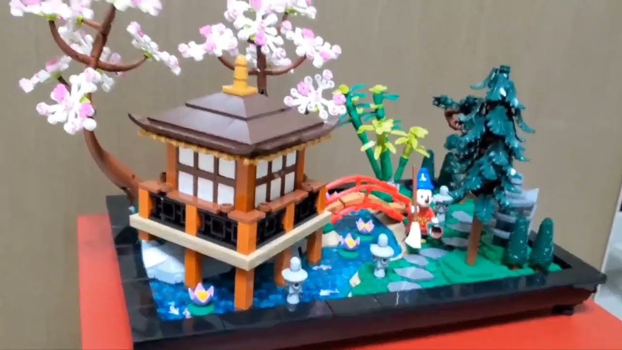 LEGO ICONS 10315 Tranquil Garden & Mickey～［Animal Crossing Style !？］