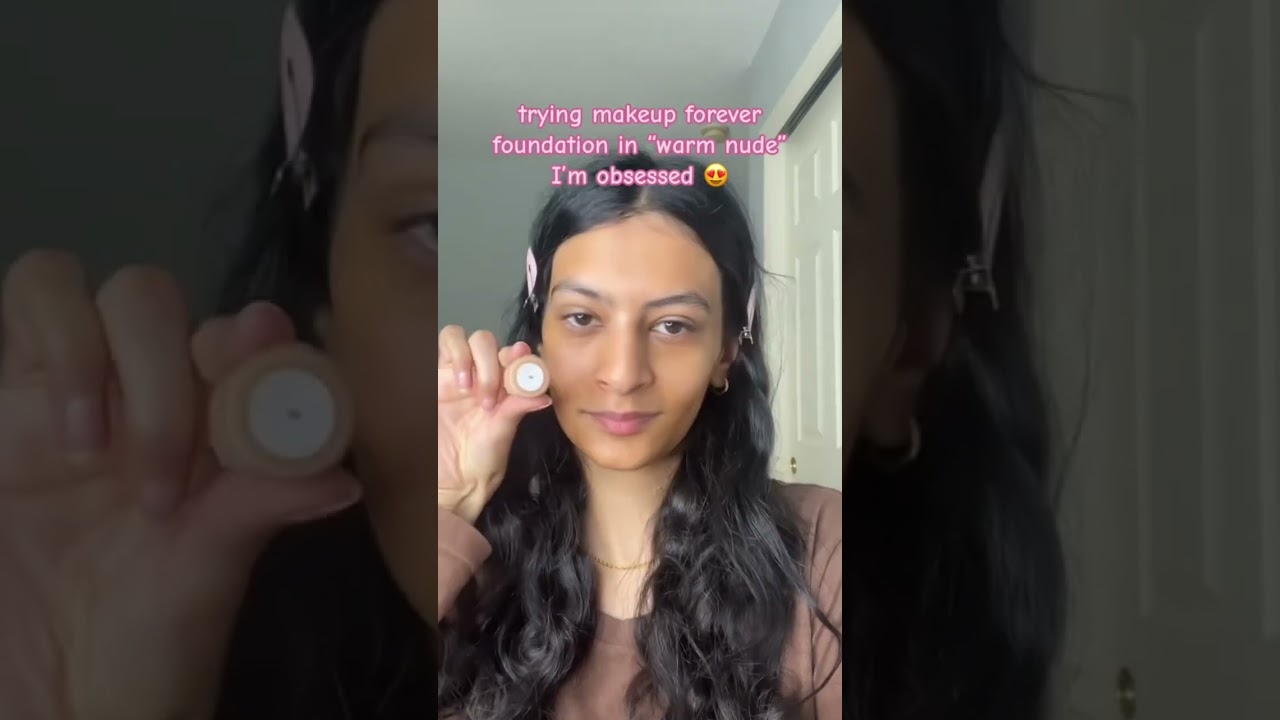 trying makeup forever foundation in “warm nude” 🍂