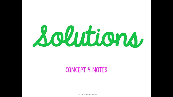 Unit 6 Matter Concept 4 Notes HONORS