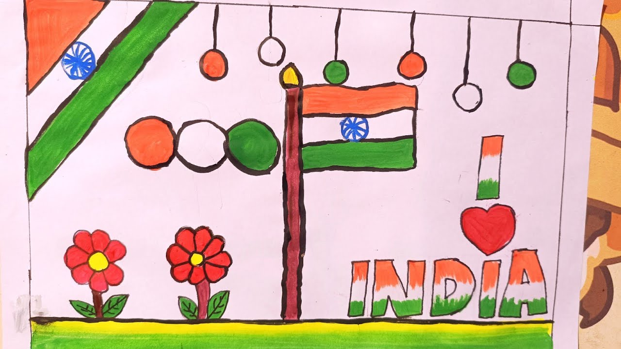 26 January Republic Day easy drawing video | Art boy 100