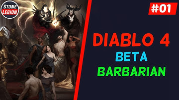 Diablo 4 Beta - Barbarian - Part 1 -  Getting Started with the Basics!