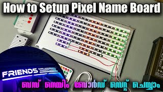 How to setup Pixel Name Board | Bus Pixel Name Board | Radiare Lightings