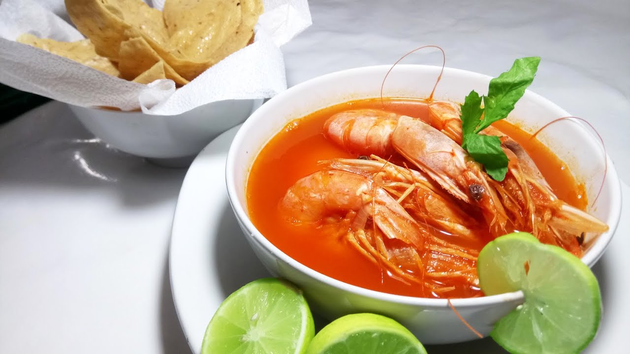 COCINAR CALDO DE CAMARONES CON CHILE DE ARBOL Y CHIPOTLE (FACIL Y