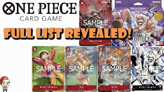 ONE PIECE - 2R3aN FIRST Cards Revealed from ST-21! Luffy Leader! Zoro Looks