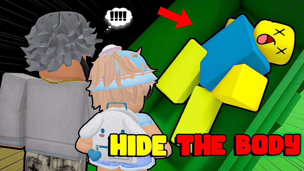 AKU DAN @Bobarose19  HARUS MENYEMBUNYIKAN MAYAT INI ! AGAR TIDAK KETAHUAN ! HIDE THE BODY ROBLOX