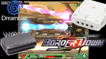 Dreamcast RetroTink 5x Border Down - 480p gameplay review - RGB Scart cable - 1080p video