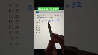 Math Riddle Consecutive Integers Sat Question