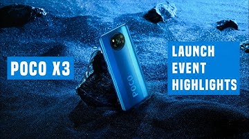 Poco X3 launch event in 13 minutes