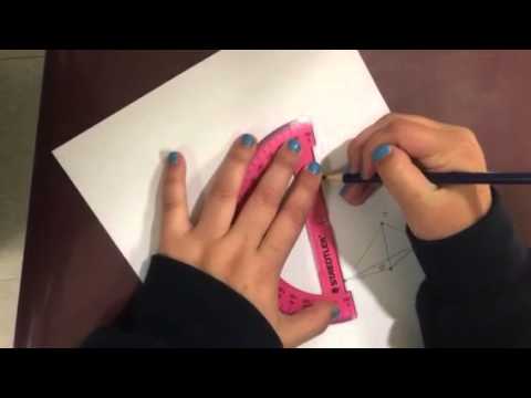 Rotating a triangle using a compass - YouTube